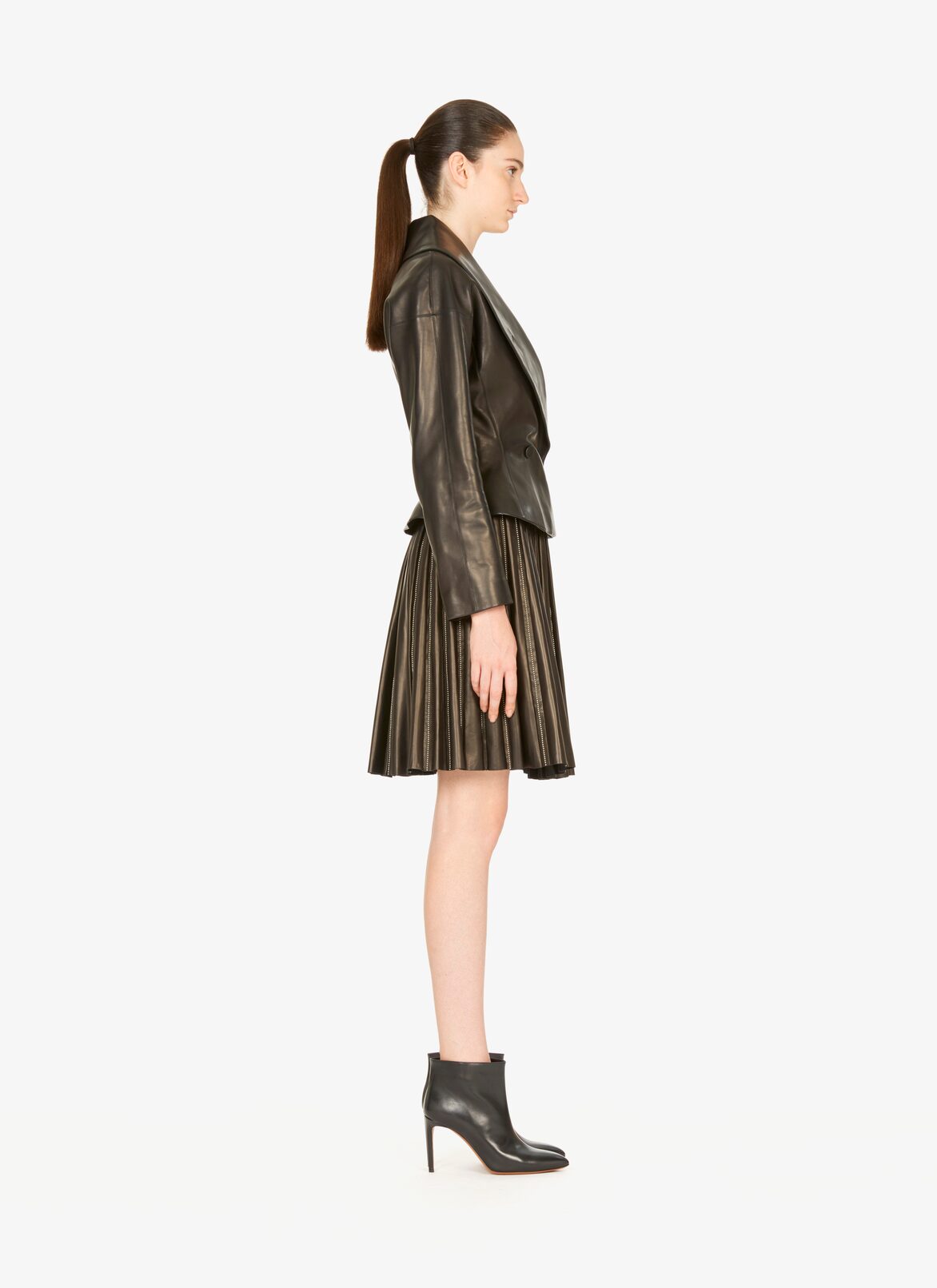 Leather Jacket ALAÏA BLACK LEATHER JACKET